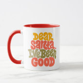 Mug Cher Père Noël, j'ai été bon design (Gauche)