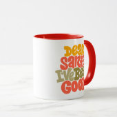 Mug Cher Père Noël, j'ai été bon design (Devant droit)