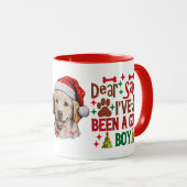 Mug Cher Père Noël, j'ai été un bon garçon (Devant droit)