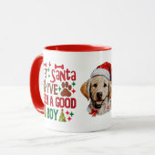 Mug Cher Père Noël, j'ai été un bon garçon (Devant gauche)