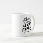 Mug Cher Père Noël je peux expliquer (Devant droit)