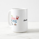 Mug Cher Père Noël, Le Chien L'A Fait Drôle Simple (Devant gauche)