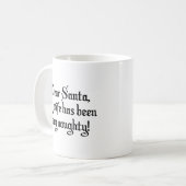 Mug Cher Père Noël, Ma Femme A Été Très Mauvaise ! Caf (Devant gauche)