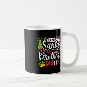 Mug Cher Père Noël Mon Frère L'A Fait Amusant Noël Mat