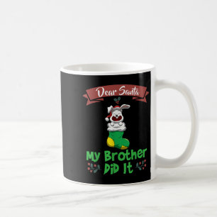 Mug Cher Père Noël Mon Frère L'a Fait Frères et Soeurs