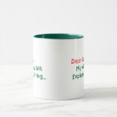 Mug Cher Père Noël, Mon Procureur Expliquera - Drôle N (Centre)