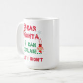 Mug Cher Père Noël - Naughty Noël (Devant gauche)