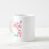 Mug Cher Père Noël ne me veut pas toujours danse Balle (Devant gauche)