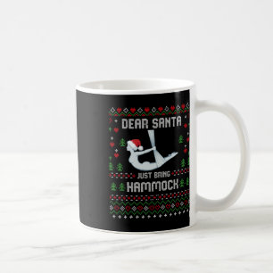 Mug Cher Père Noël Noël Yoga Aérien Pull de Noël Horri
