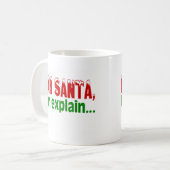 Mug Cher Père Noël que je peux expliquer (Devant gauche)
