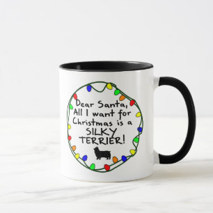 Mug Cher Père Noël Terrier soyeux