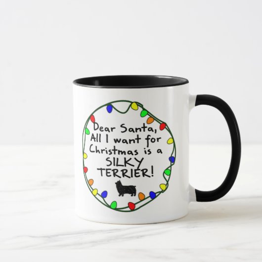 Mug Cher Père Noël Terrier soyeux (Droite)
