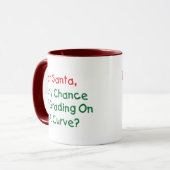 Mug Cher Père Noël, Une Courbe ? Lettre Noël à Père No (Devant gauche)