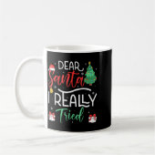 Mug Cher Père Noël Vraiment Essayé Snowflake Présent C (Gauche)