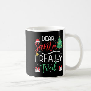 Mug Cher Père Noël Vraiment Essayé Snowflake Présent C