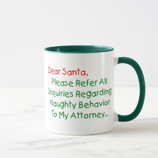 Mug Cher procureur de Père Noël - Drôle Noël (Droite)
