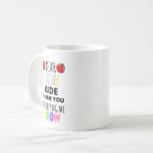 Mug Cher professeur aide Merci pour m'aider à grandir (Devant gauche)