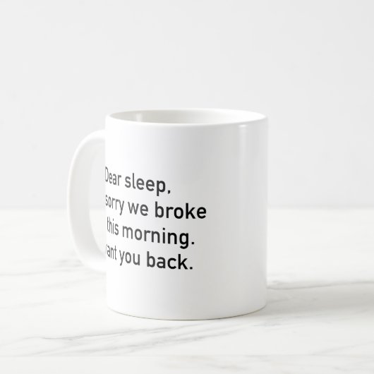 Mug Cher sommeil (Devant gauche)