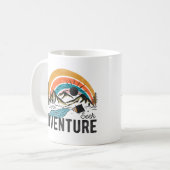 Mug Chercher l'aventure Camping de montagne (Devant gauche)