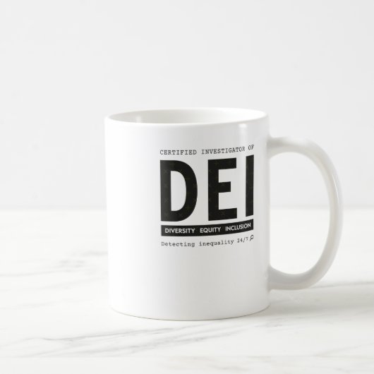 Mug Chercheur Certifié De Dei Diversity Equity Inc (Droite)