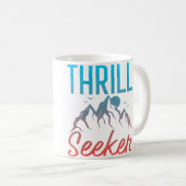 Mug Chercheur de sensations Ascension de montagne Rand (Devant droit)
