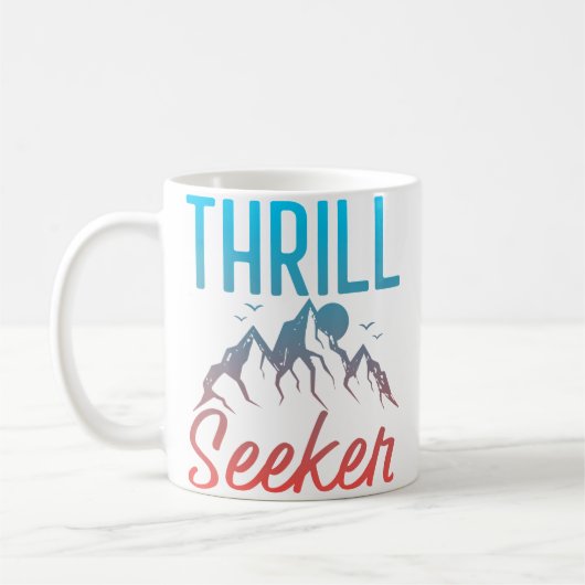 Mug Chercheur de sensations Ascension de montagne Rand (Gauche)