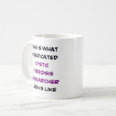 Mug chercheur en fibrose kystique, dédié (Devant gauche)