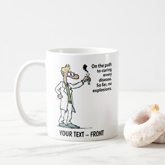 Mug Chercheur Homme Dessin Animé (Avec donut)