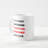 Mug chercheur mathématique, génial (Devant gauche)