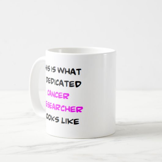 Mug chercheur sur le cancer, dévoué (Devant gauche)