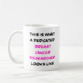 Mug chercheur sur le cancer du sein, dévoué (Gauche)