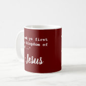 Mug "Cherchez d'abord le royaume de Dieu" - Jésus (Devant gauche)