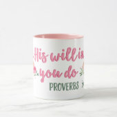 Mug Cherchez sa volonté dans tout ce que vous faites P (Centre)