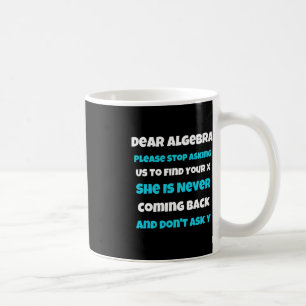 Mug Chère Algebra Fun école sarcastique disant pour ad