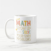 Mug Chère croissance mathématique Résoudre vos propres (Gauche)