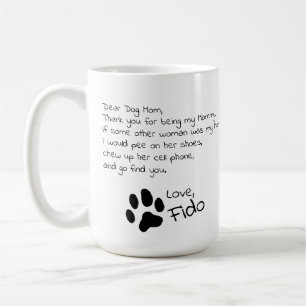 Mug Chère maman du chien papa personnalisable Nom de