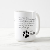 Mug Chère maman du chien papa personnalisable Nom de l (Devant droit)