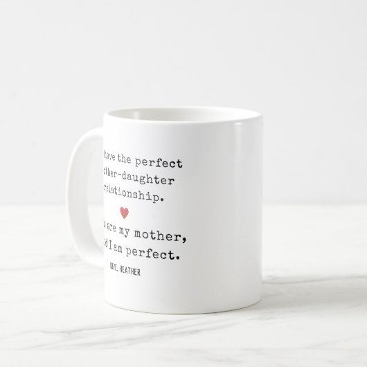 Mug Chère maman Funny Parfait Mère Jour Cadeau (Devant gauche)