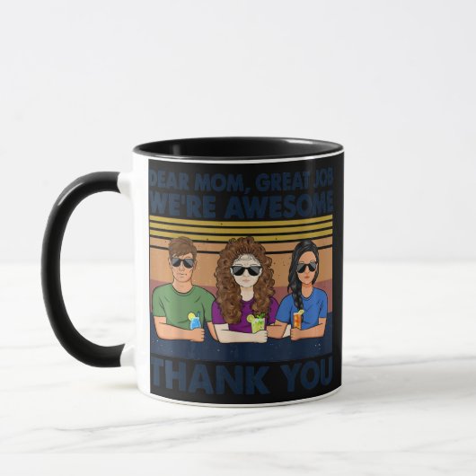Mug Chère maman Grand Travail Je suis géniale Mère Mer (Gauche)