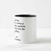 Mug Chère maman, merci d'avoir supporté ma soeur (Centre)