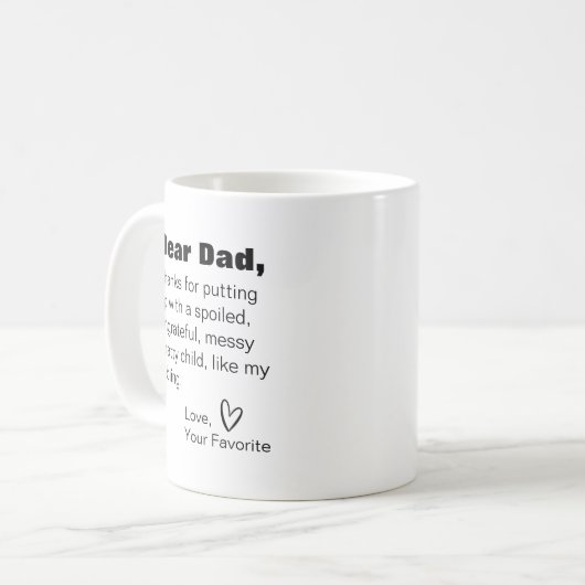 Mug Chère maman merci d'avoir supporté mon cof frère (Devant gauche)