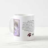 Mug Chère Maman Ou Papa Customisé Photo Pet Love Lette (Devant gauche)