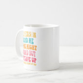 Mug Chère personne derrière moi n'abandonne pas, insra (Devant gauche)