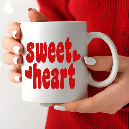 Mug Chérie moderne Red Valentine's Day