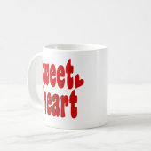 Mug Chérie moderne Red Valentine's Day (Devant gauche)