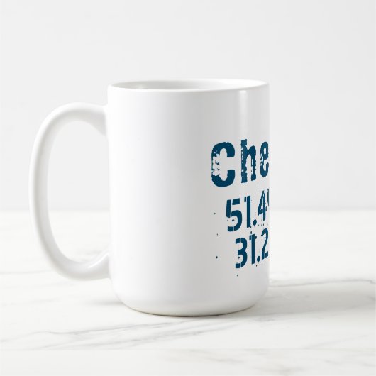 Mug Chernihiv Ukraine Latitude & Longitude désistée (Gauche)
