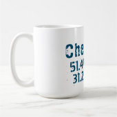 Mug Chernihiv Ukraine Latitude & Longitude en détresse (Gauche)