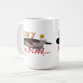 Mug Cherokee étoile sept points par conception sanguin (Devant gauche)