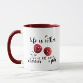 Mug Cherries dit | LA VIE EST UN BOL DE CHERRIES (Gauche)
