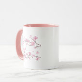 Mug Cherry Blossom - Arrière - plan blanc (Devant gauche)